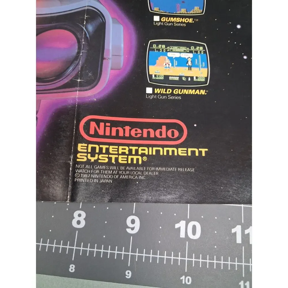 Nintendo NES Now You Playing With Power Insert Poster Rob Robot 1987
